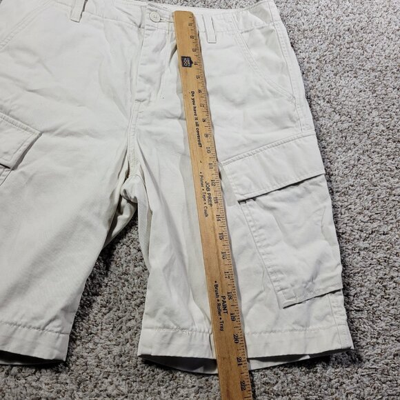 Levis Cargo Shorts Mens 32 Beige Multi Pocket - Picture 4 of 8